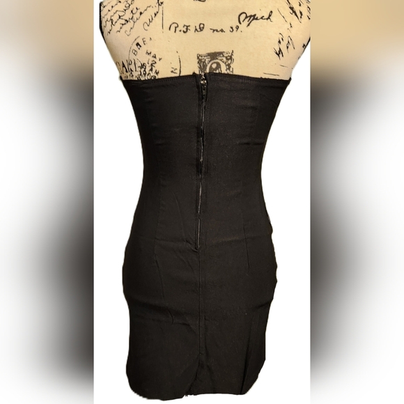 Dots Strapless Mini Dress - Picture 2 of 6